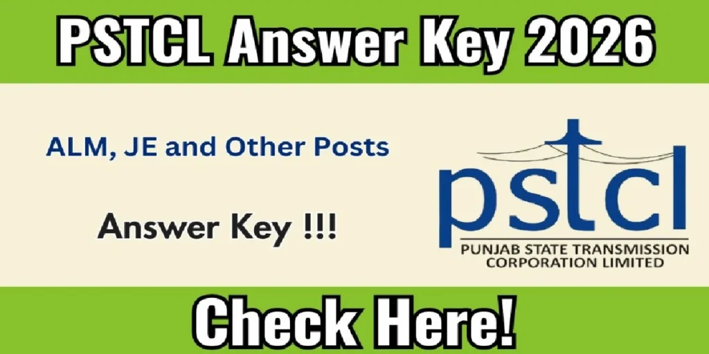 PSTCL ALM and Other Posts Answer Key 2026