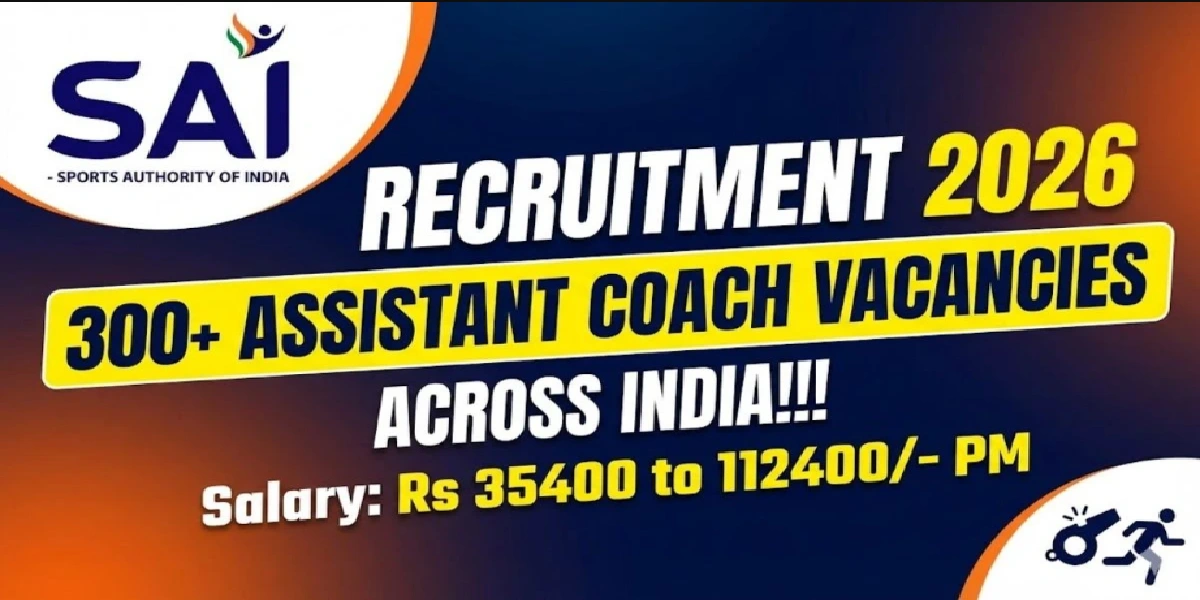 Sports Authority of India Assistant Coach Online form 2026