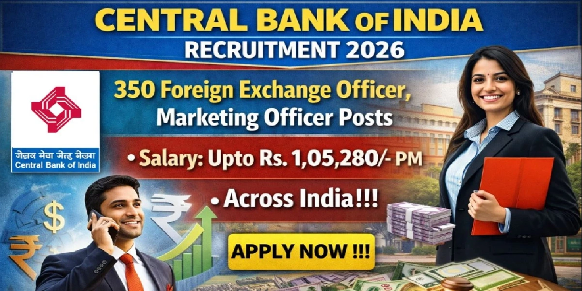 Central Bank of India Various Vacancies Online Form 2026 