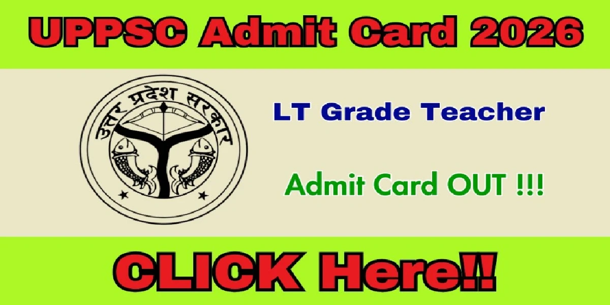 UP LT Grade Teacher Admit Card 2026
