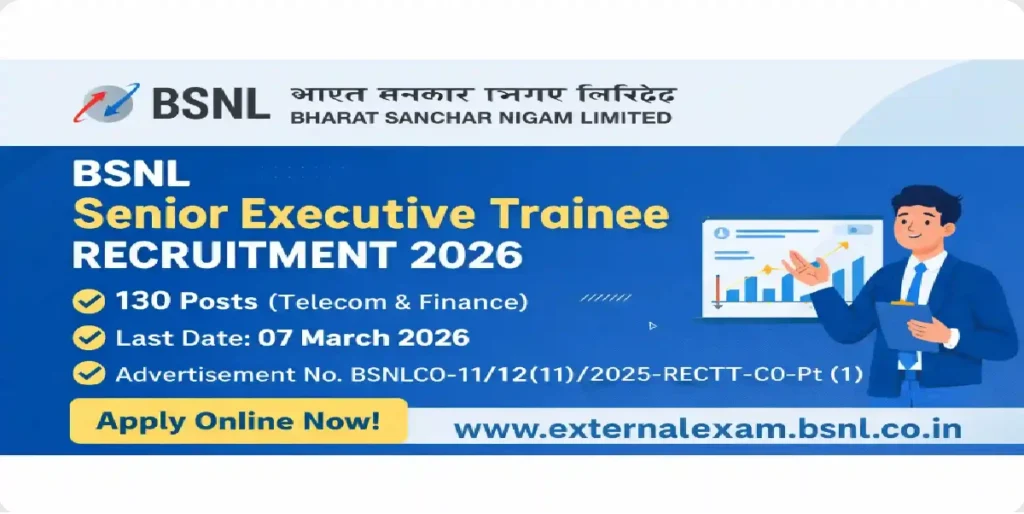BSNL SET Online Form 2026
