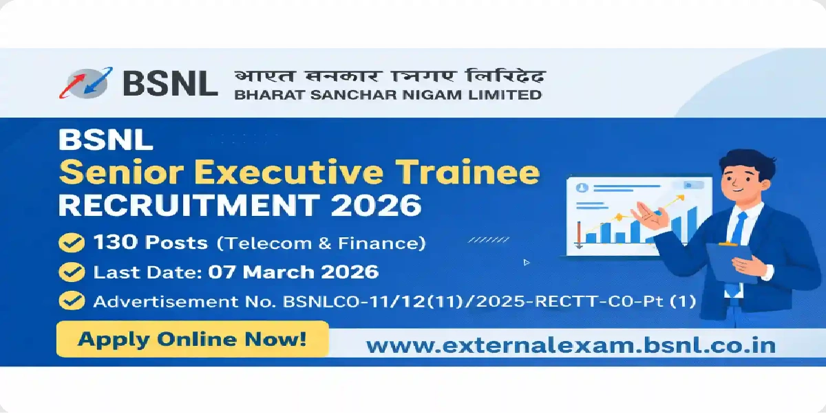 BSNL SET Online Form 2026