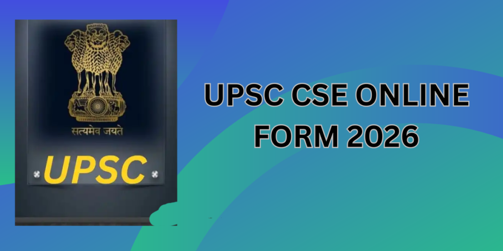UPSC CSE Online Form 2026