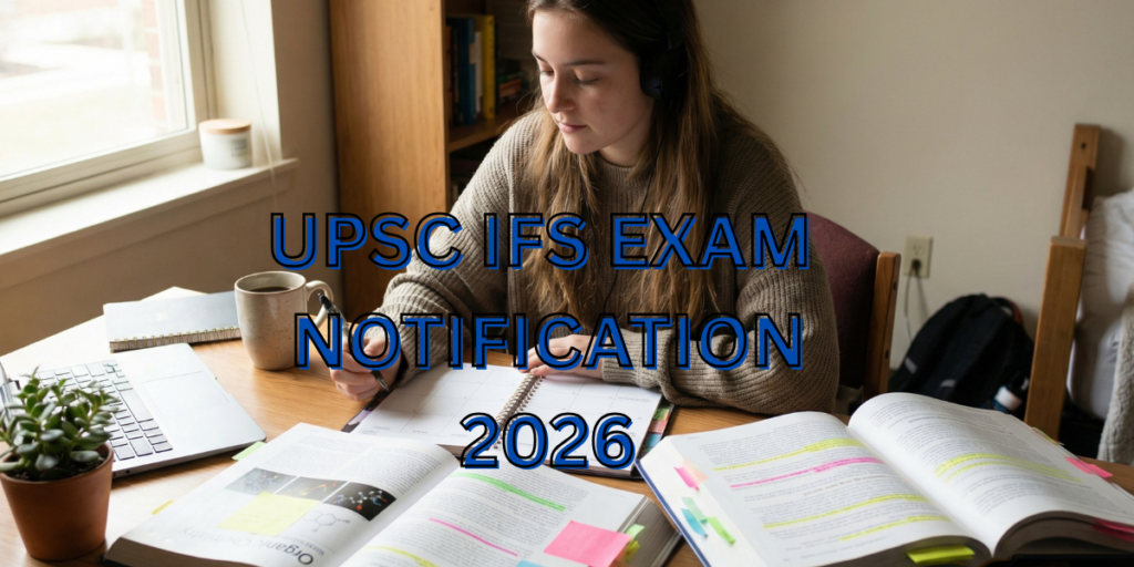 UPSC Indian Forest Service Examination Notification Recruitment 2026