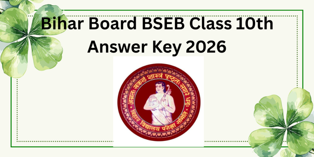 Bihar Board BSEB Class 10th Answer Key 2026