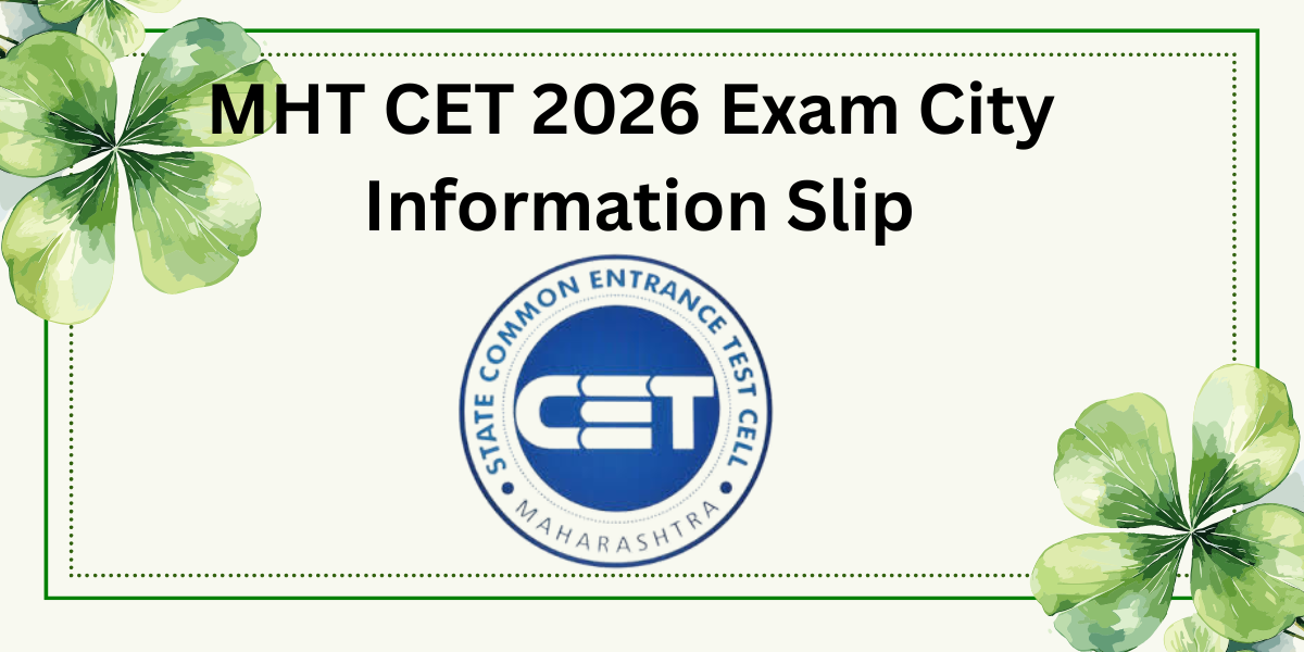 MHT CET 2026 Exam City Information City