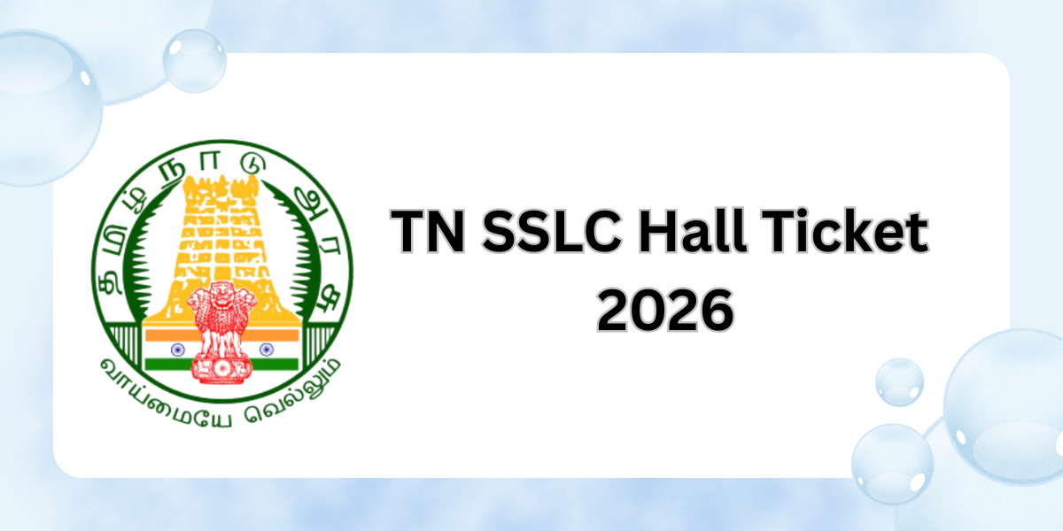 TN SSLC Hall Ticket 2026
