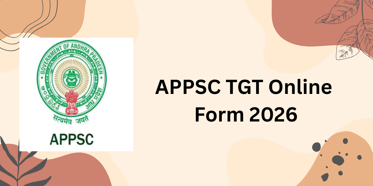 APPSC TGT Online Form 2026