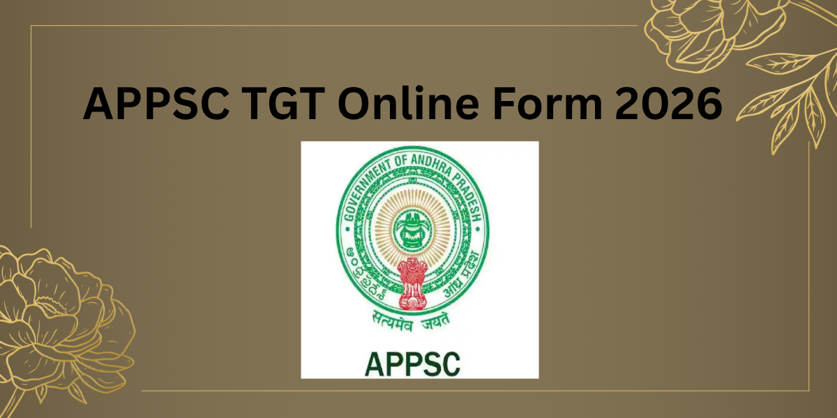 APPSC TGT Online Form 2026