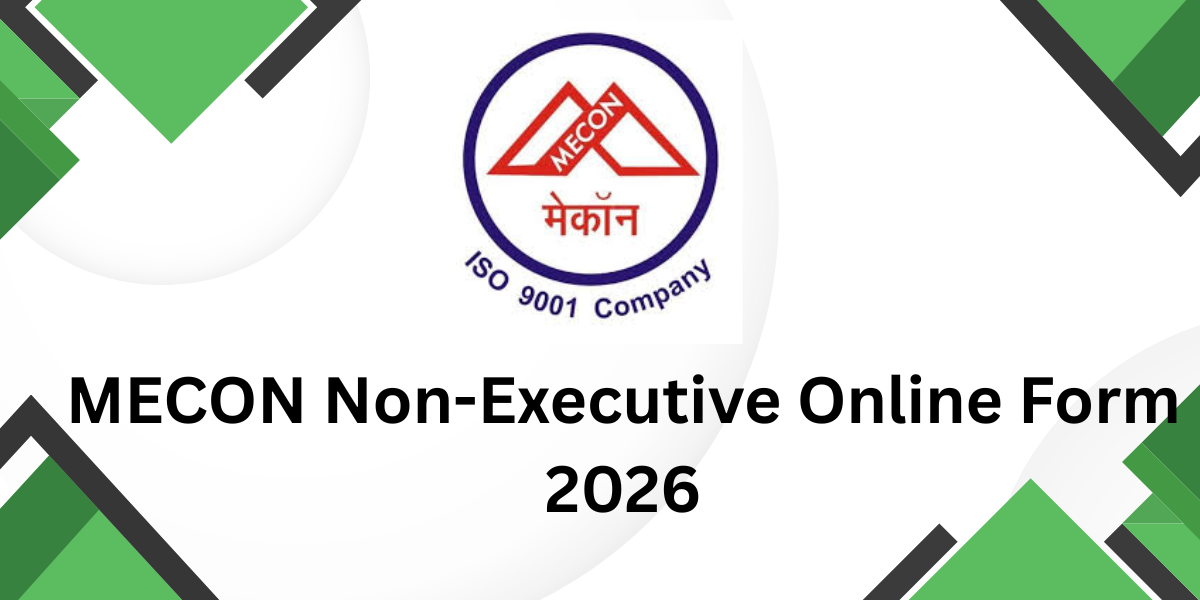 MECON Non Executive Online Form 2026