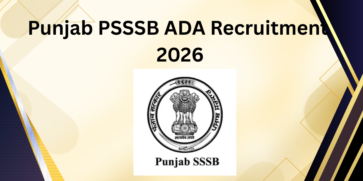 Punjab PSSSB ADA Recruitment 2026
