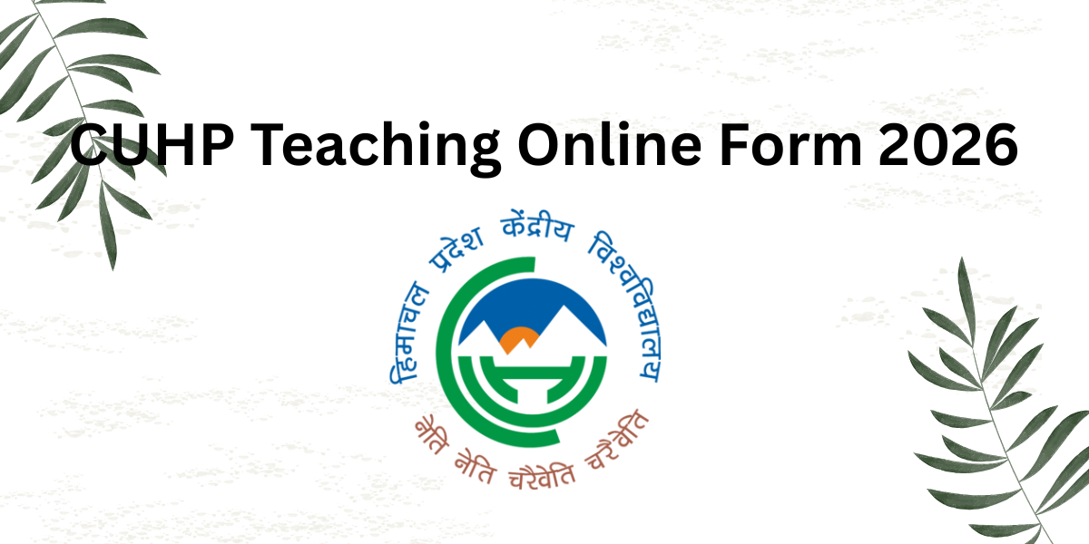 CUHP Teaching Online Form 2026