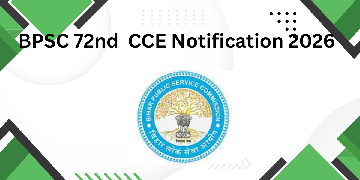 BPSC 72nd CCE Notification 2026