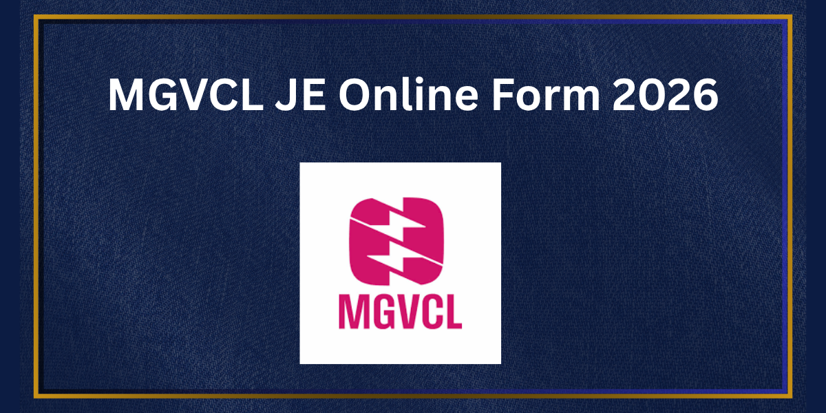 MGVCL JE Online Form 2026