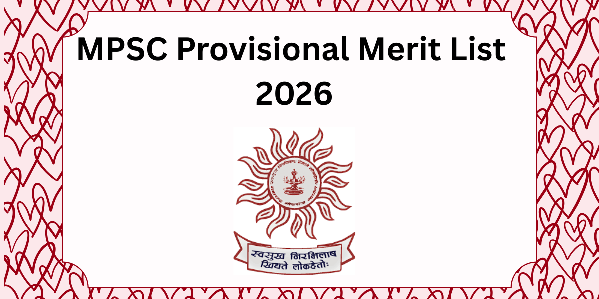 MPSC Provisional Merit List 2026