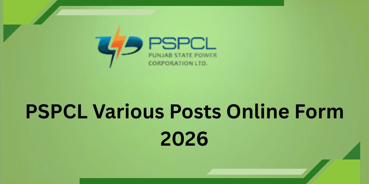 PSPCL Various Posts Online Form 2026