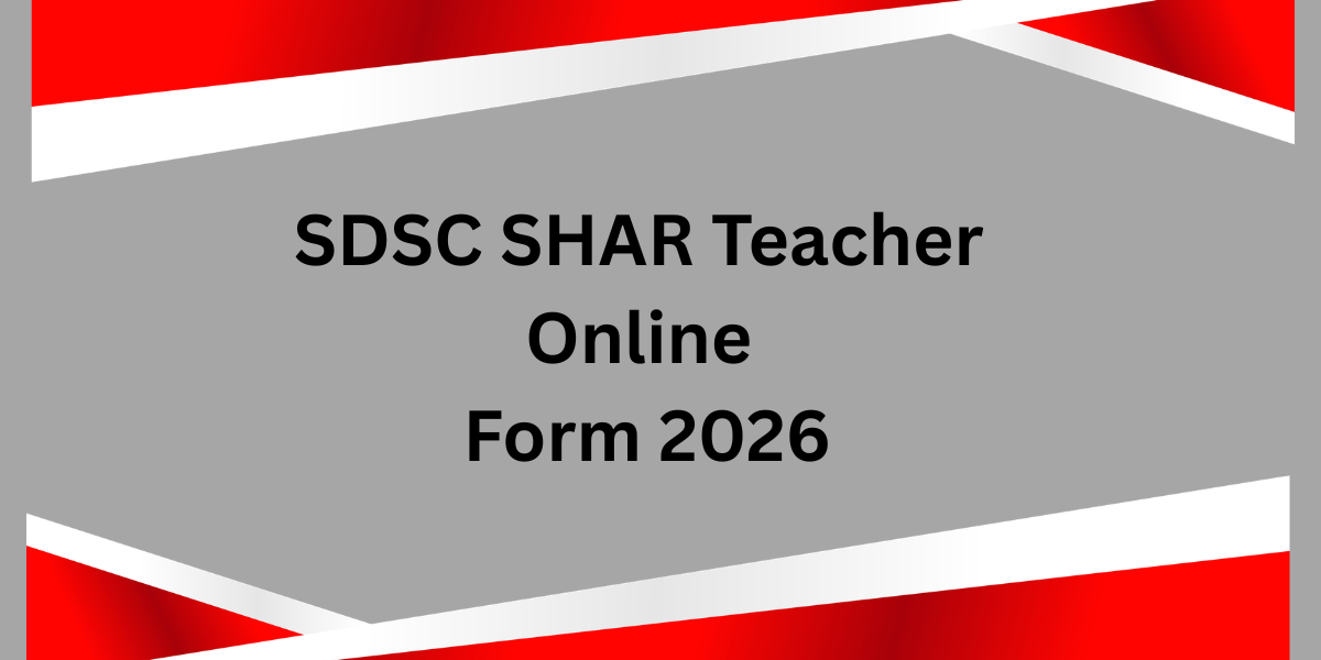 SDSC SHAR Teacher Online Form 2026