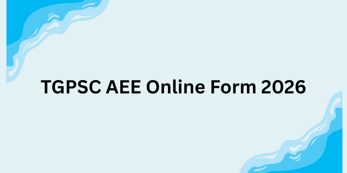 TGPSC AEE Online Form 2026
