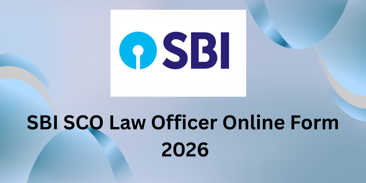 SBI SCO Law Officer Online Form 2026